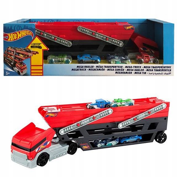 

Hot Wheels Laweta transporter 4 autka FPM81