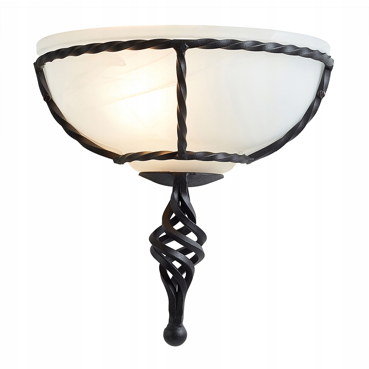 Elstead Pembroke nástenná lampa čierna/biela s tienidlom 1xE27 60W