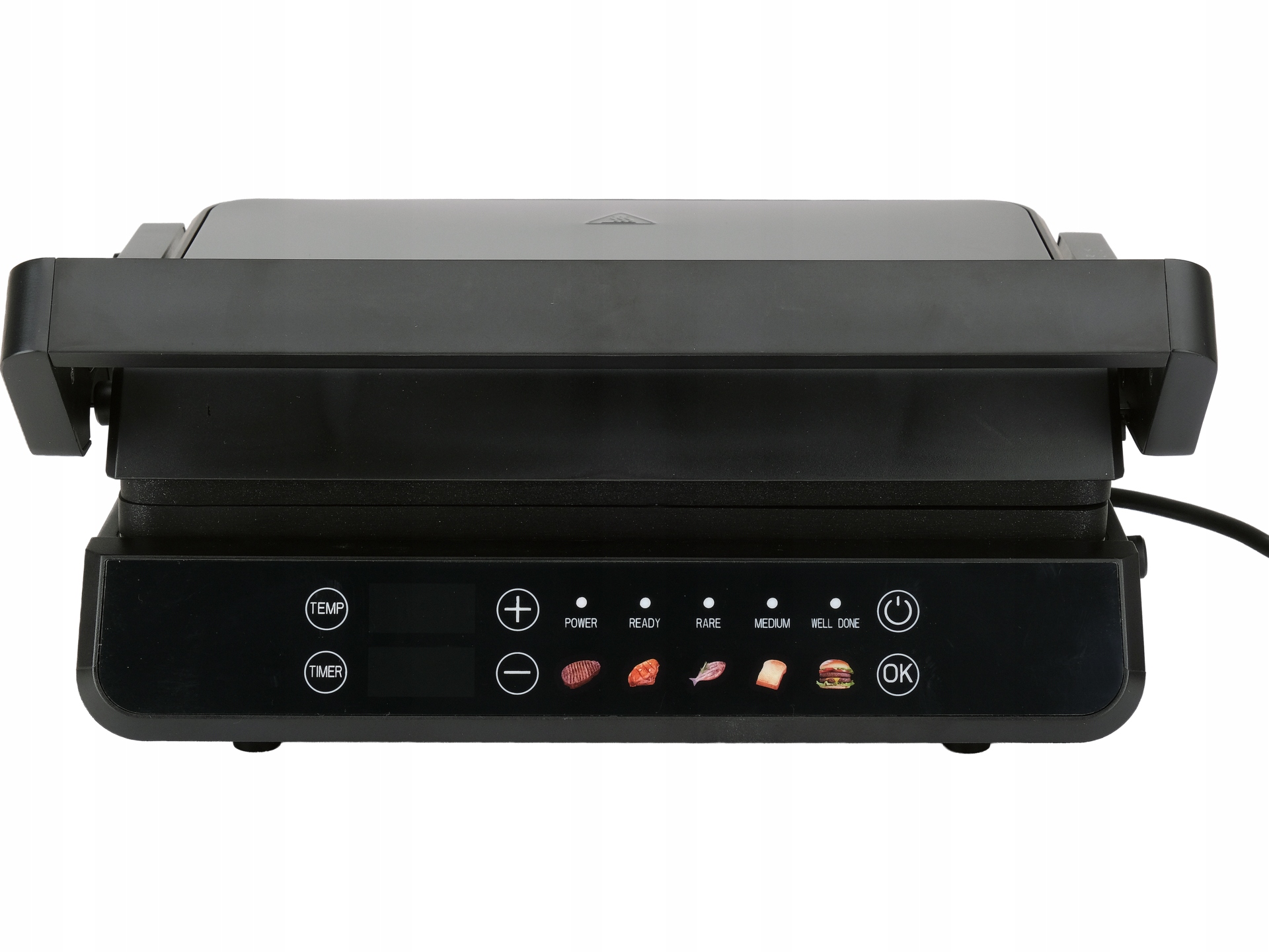 ЕЛЕКТРИЧНИЙ ГРИЛЬ 2000 Вт СКЛАДАНА ТОСТЕРІНКА СВІТЛОДІОДНА ПАНЕЛЬ КЕРУВАННЯ ЧАСОМ LUND Модель 67440