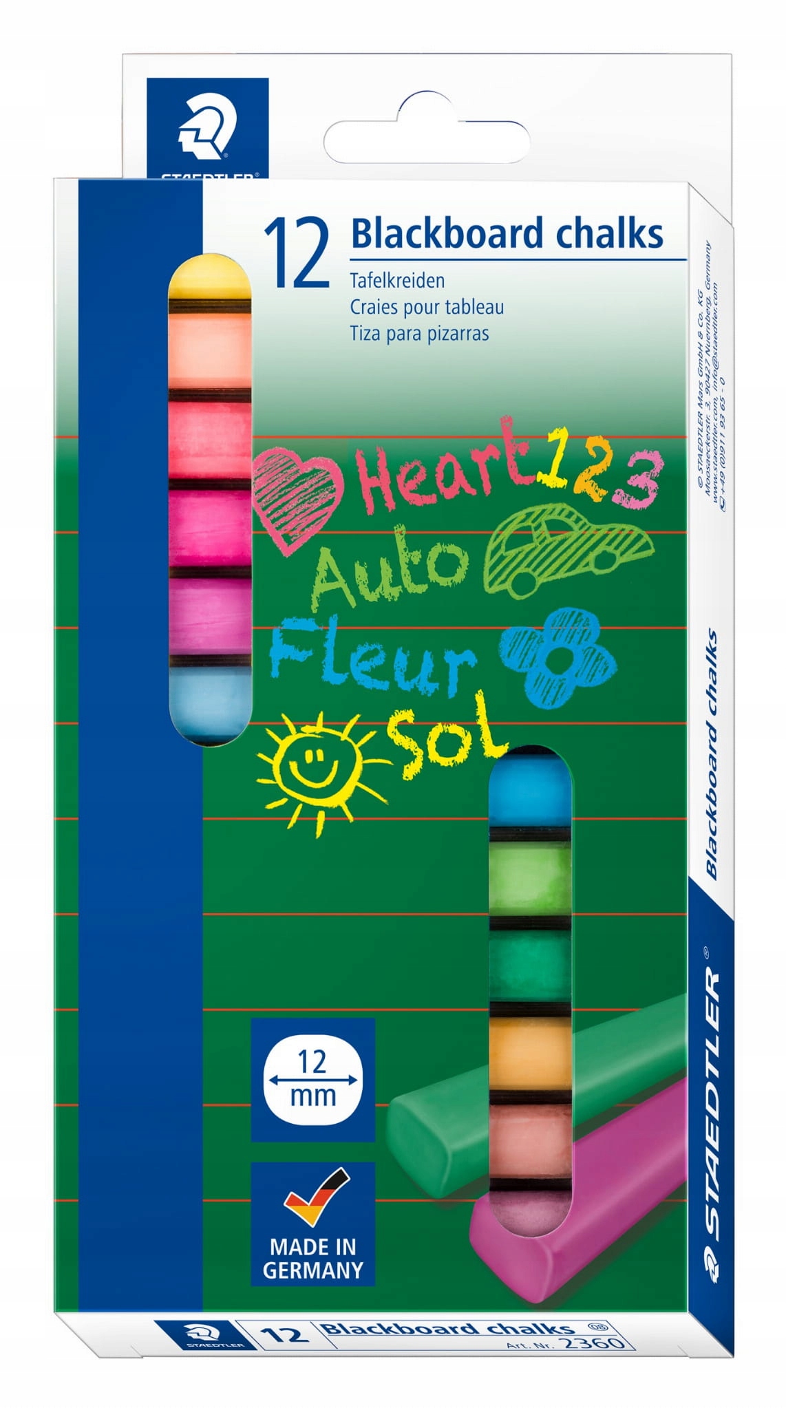 Kreda tablicowa Staedtler 12 szt.