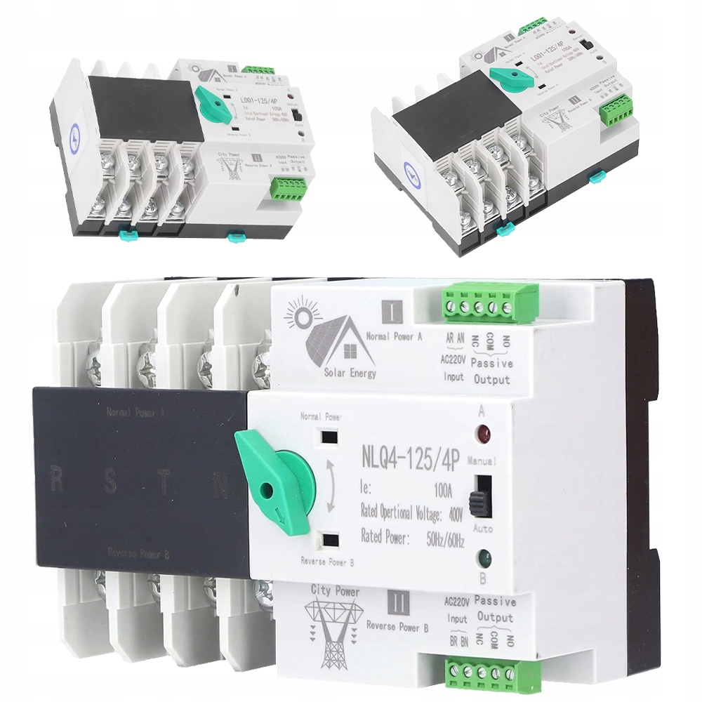 Přepínač Napájení 400 V 100 A, Ohnivzdorný Pro Místa Kontinuity Napájení