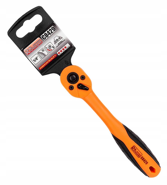 

Grzechotka 1/4" Wygięta Powlekana Richmann