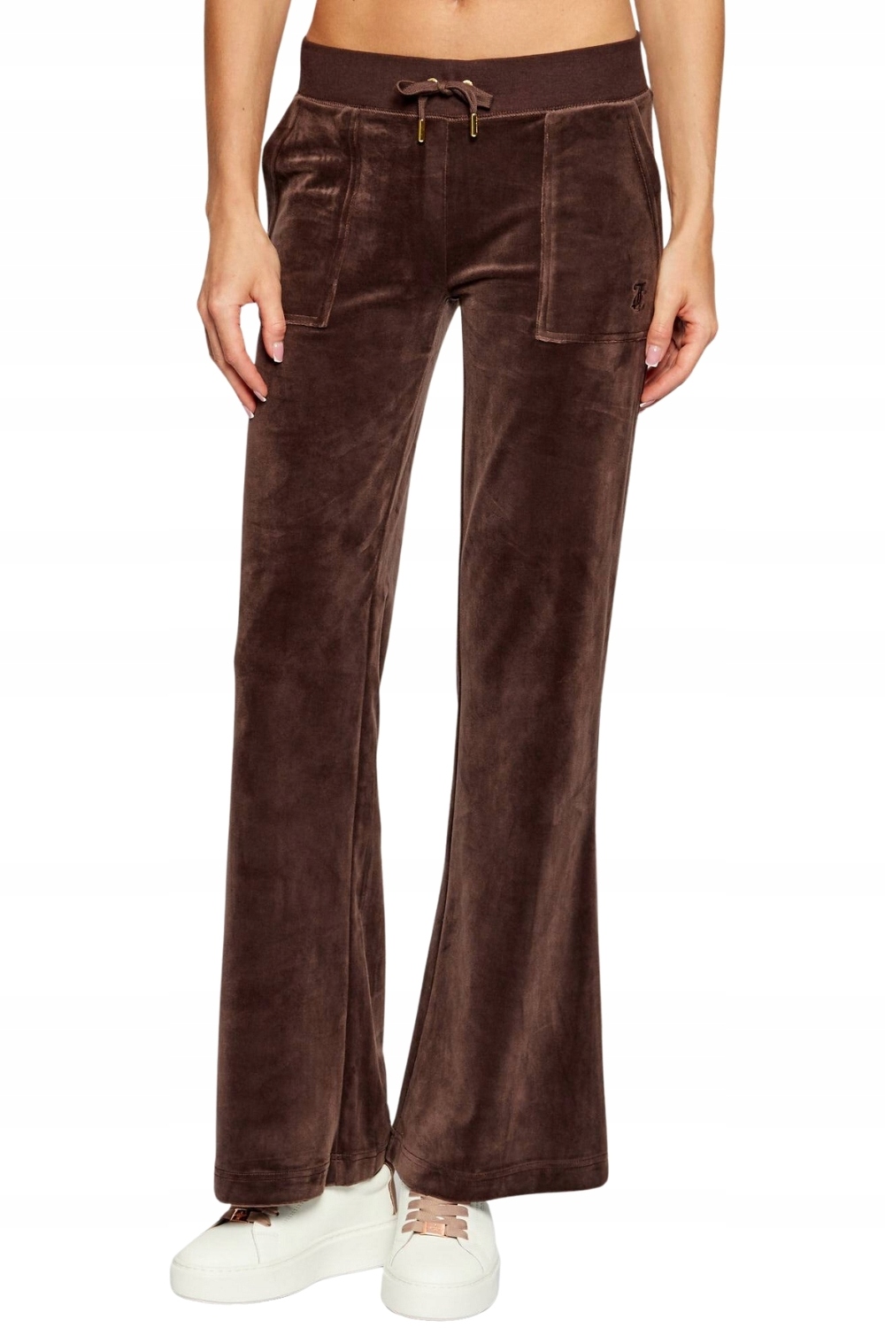Juicy Couture Čokoládové dámské tepláky Layla Low Rise Xs
