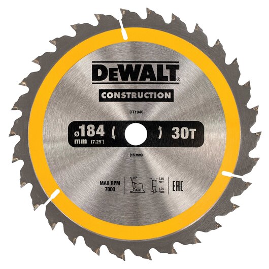 

Piła Tarczowa Do Drewna 30 Zębów DT1940-QZ Dewalt