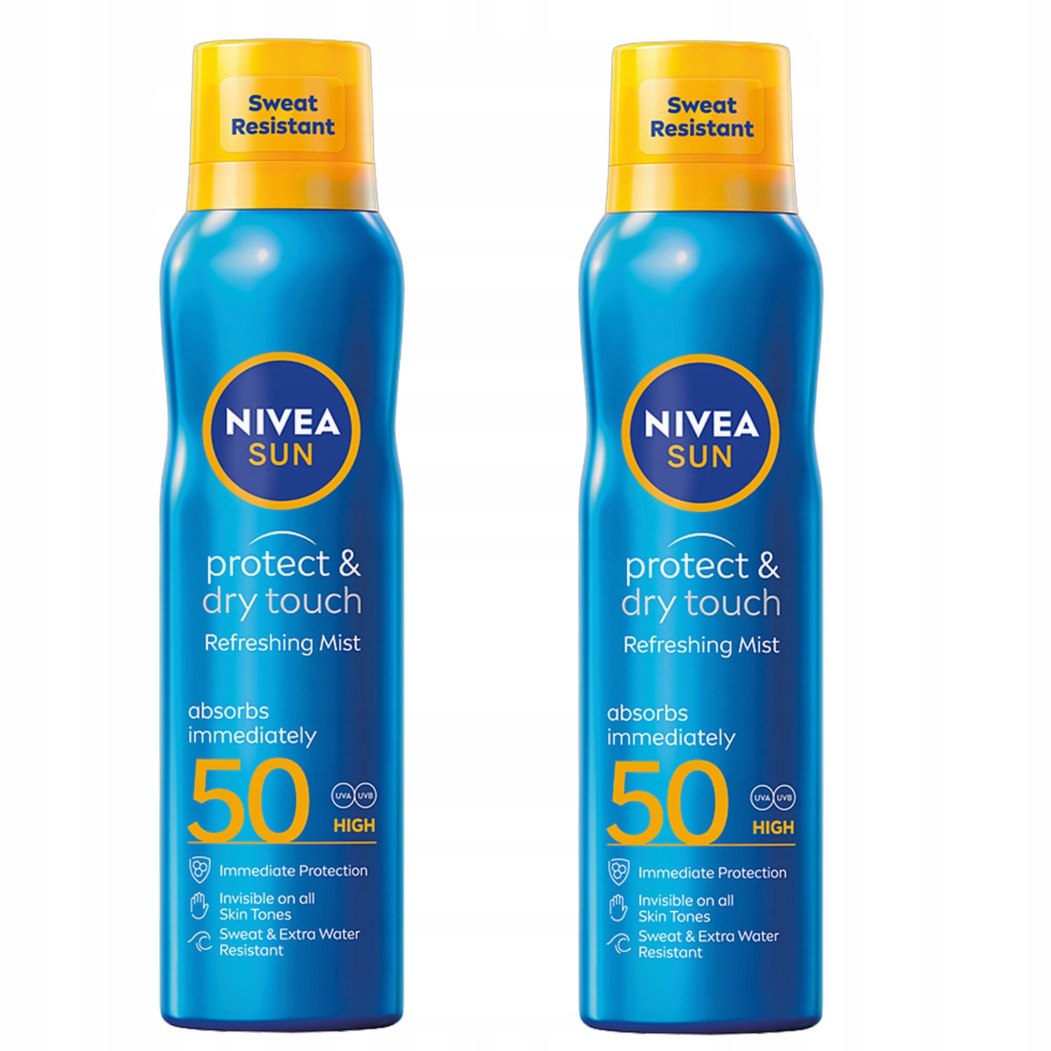 Nivea Sun Opalovací balzám Aerosolová mlha s ochranným faktorem SPF50 200 Ml x2