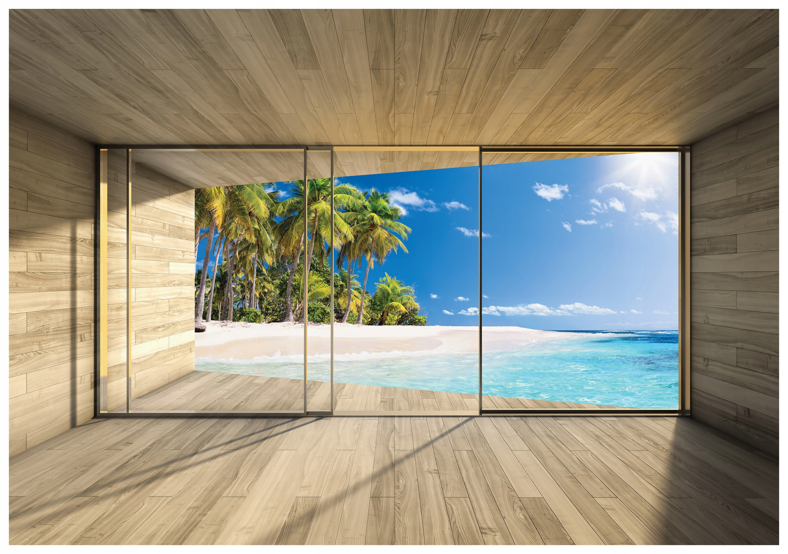 Vliesová fototapeta Pláž snů Tropický relax ráj 208x146 lepidlo