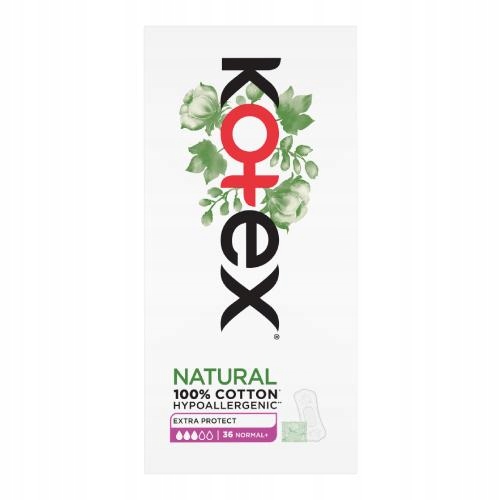 

Kotex Natural Normal+ Wkładki higieniczne, 36 szt.