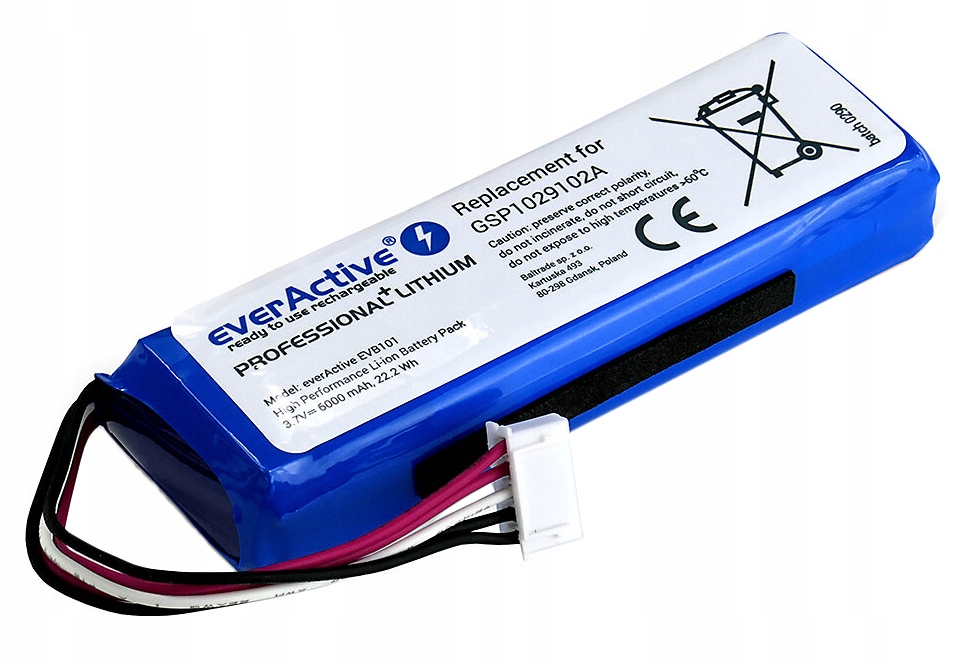 

Everactive Bateria Aku GSP1029102A Do Jbl Charge 3