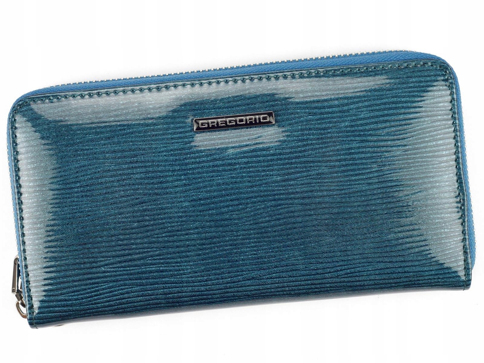 Velká Dámská Peněženka Z Přírodní Kůže Se Zipem Gregorio