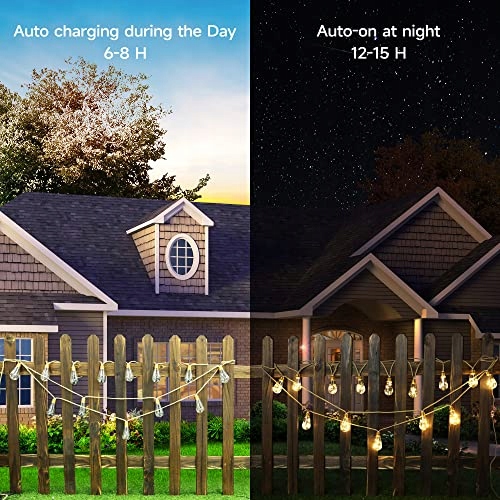 GEEMOO Lampki Solarne Lańcuch Świetlny Girlanda LED IP65 6.4M — miniatura 6
