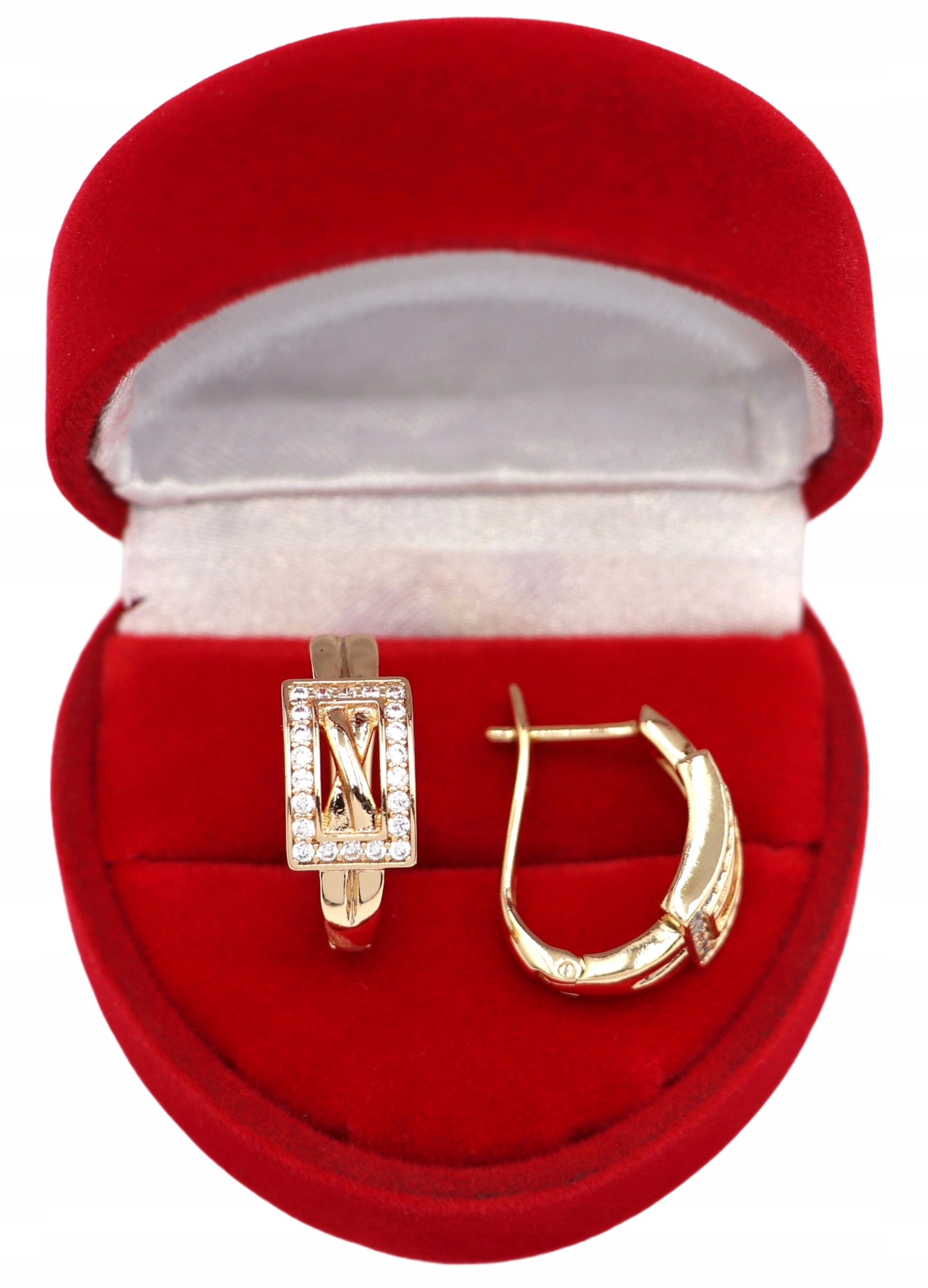 Złote KOLCZYKI ze stali chirurgicznej 316L K206