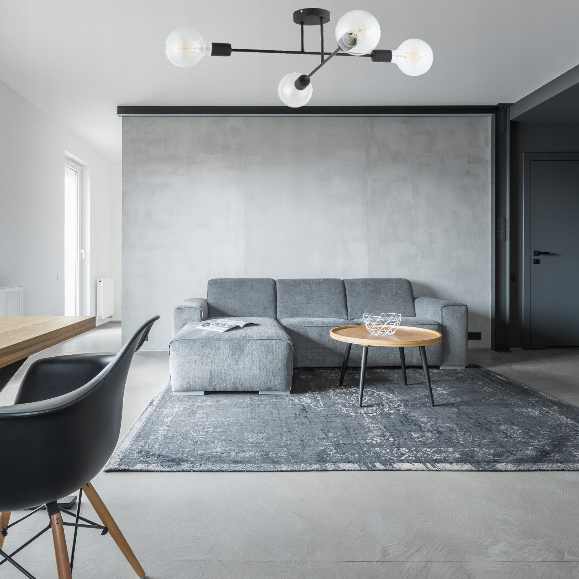 LAMPA SUFITOWA PLAFON ŻYRANDOL LOFT EDISON LED Rodzaj gwintu E27