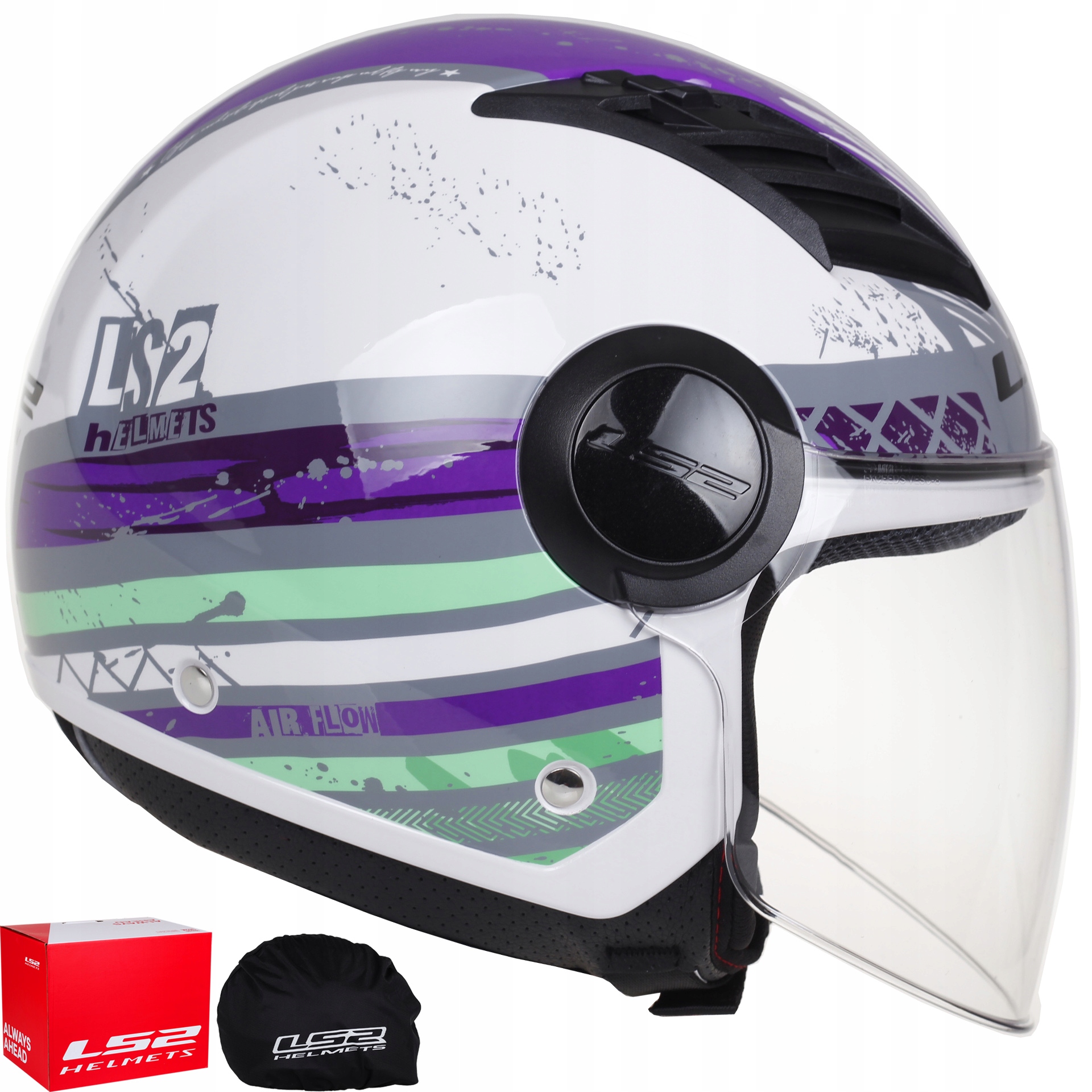 

LS2 OF562 Airflow Ronnie Violet Kask Otwarty Jet