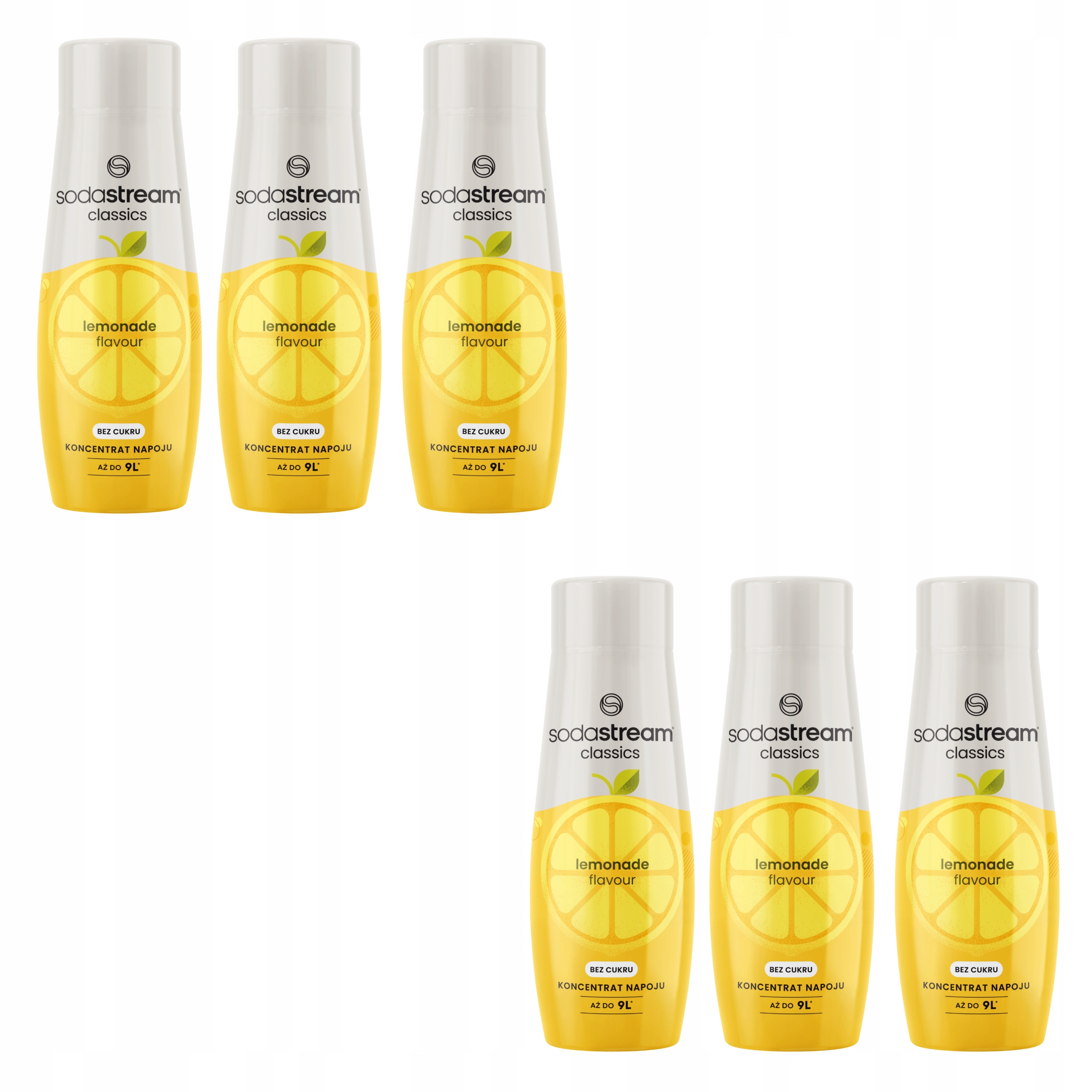 6 x Sodastream Limonáda Zero bez cukru koncentrát do saturátoru sirup 440 ml