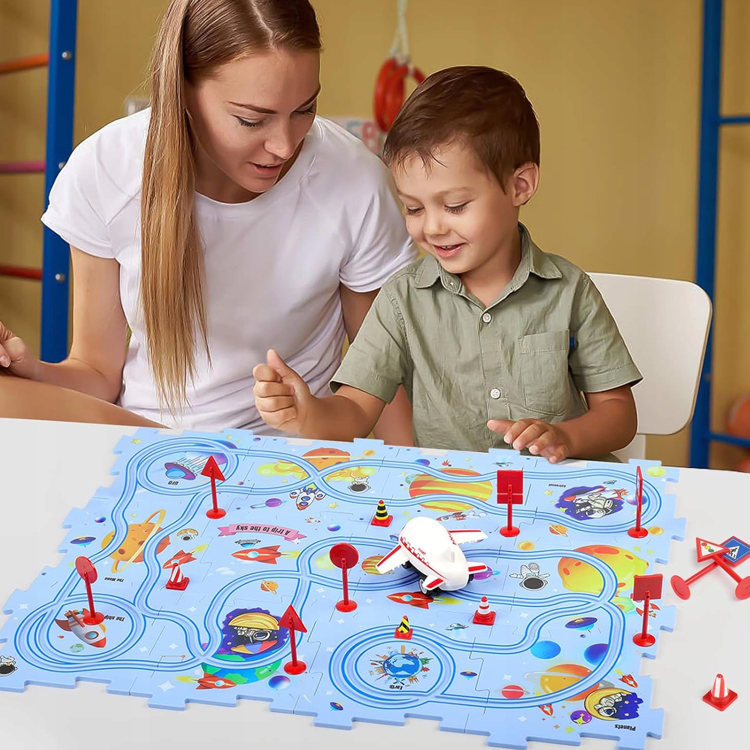 PUZZLE INTERAKTYWNE TOR KOLEJOWY Z PUZZLI TORY LOGICZNE KOSMOS DLA DZIECI Kolekcja none