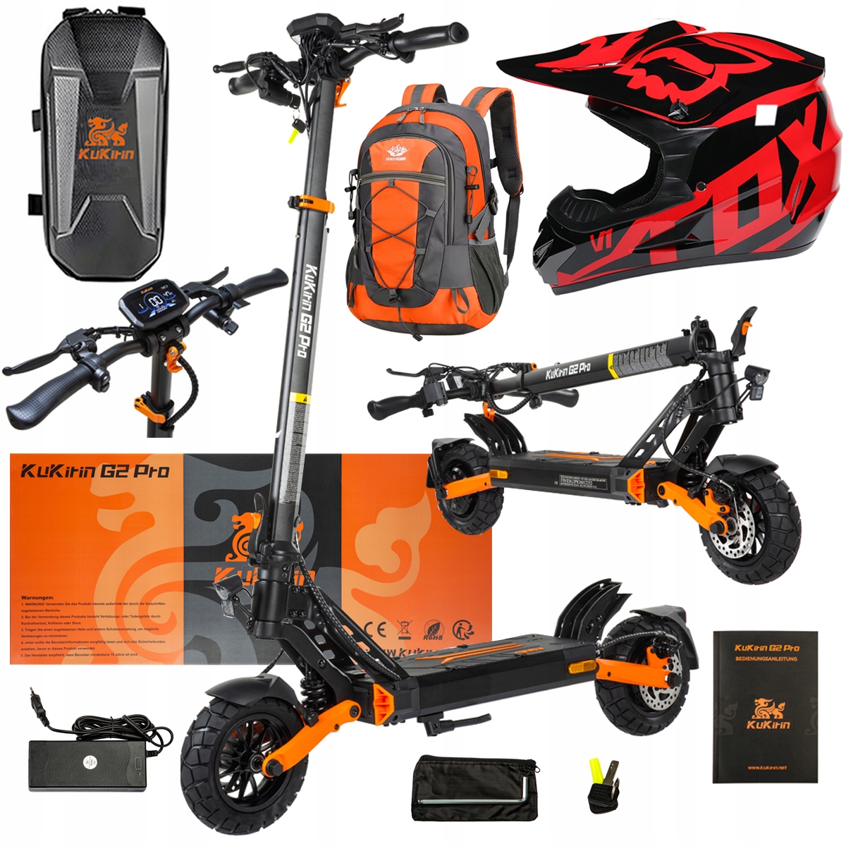 Pojazd Elektryczny KuKirin G2 Pro Abe 500w 48V 15.6AH 65KM 25KM/h +Dárek