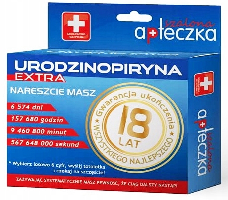

Śmieszne Tabletki na 18 Urodziny dla Chłopaka