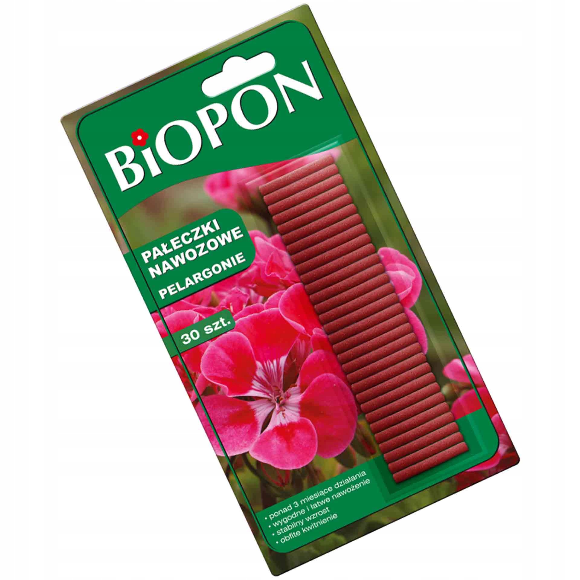 

Biopon Pałeczki Nawozowe Do Pelargoni 30 szt.