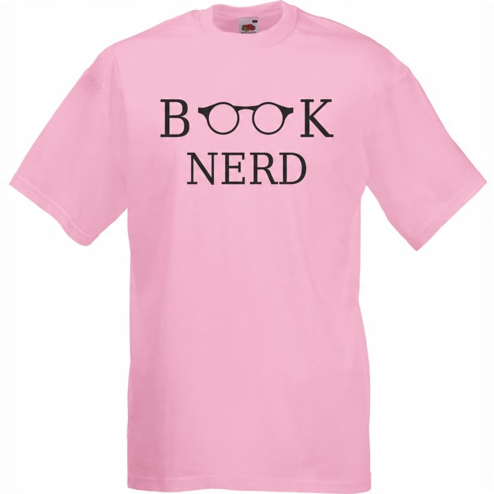 

Koszulka book nerd książkoholik XL różowa