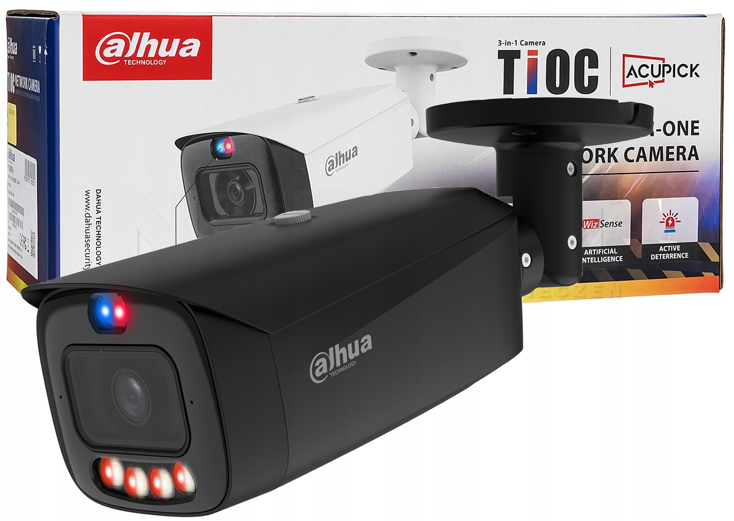 8MPx Ip kamera Dahua IPC-HFW3849T1-AS-PV-0280B-PRO Black TiOC Pro