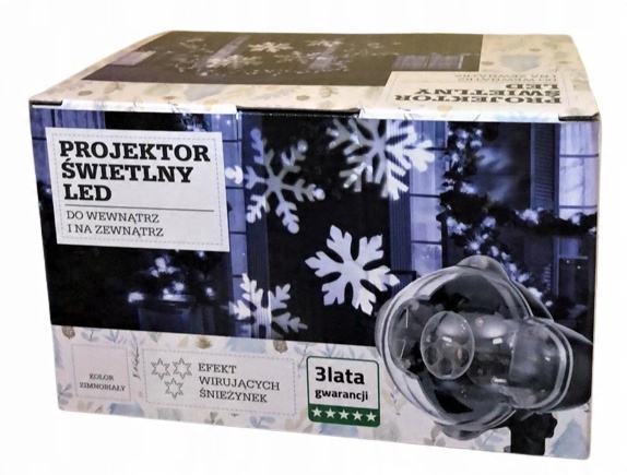 

Projektor Świetlny Led Rzutnik śnieżynki wewn/zewn