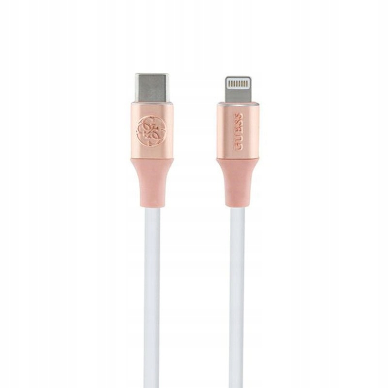 Guess – Kabel Usb-c na Lightning s certifikací MFi 1.5 m (růžový)