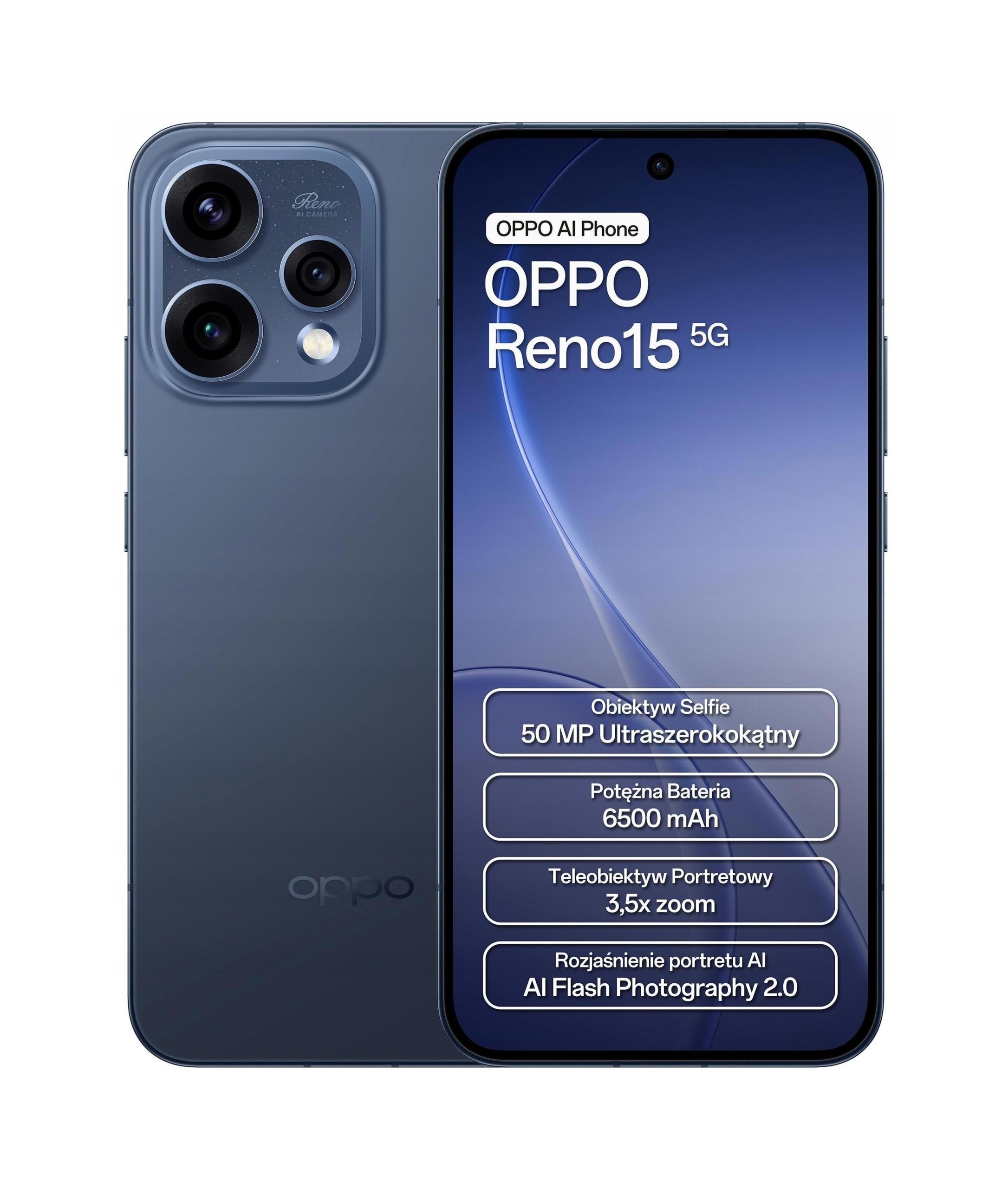 Smartphone Oppo Reno15 5G 8 Gb 512 Gb Nfc DualSIM Modrý Twilight Black