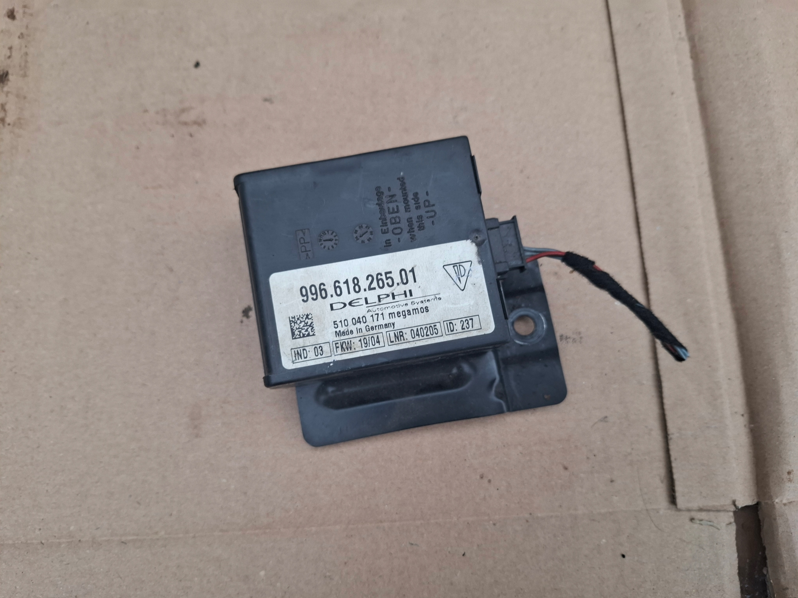 PORSCHE 911 996 modulo ALARMU 99661826501
