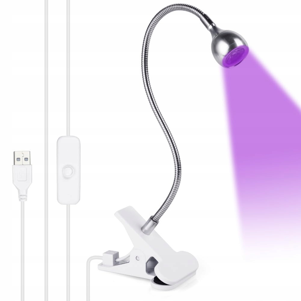 LOPHE Lampa UV Do Gelnokci Elastyczna Mini Lampa LED Z Klipsem — miniatura 9