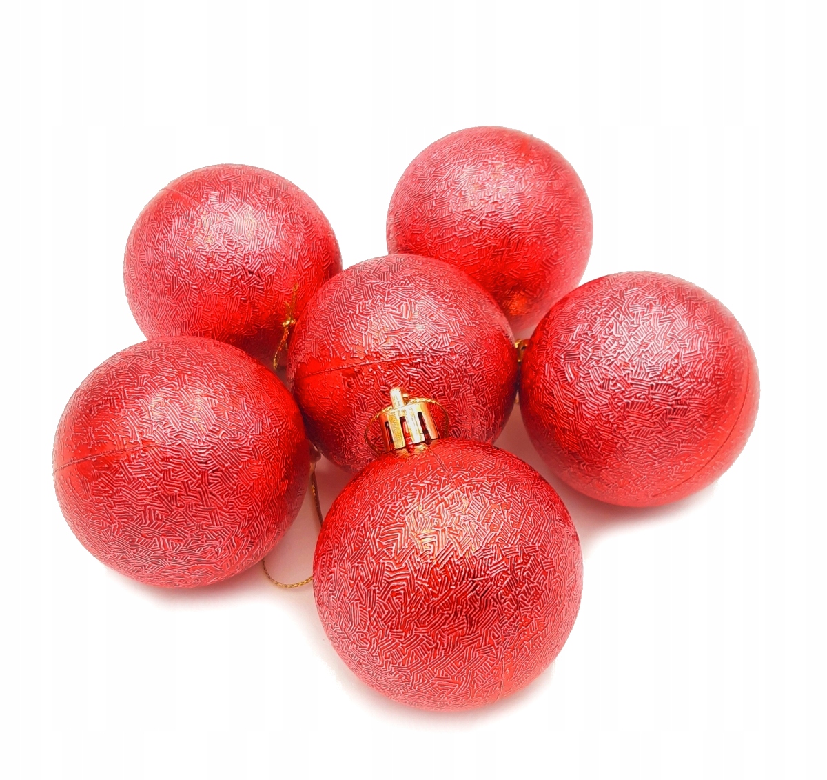 BOMBKI CHOINKOWE NA CHOINKĘ ZAWIESZKI ZESTAW 6 szt