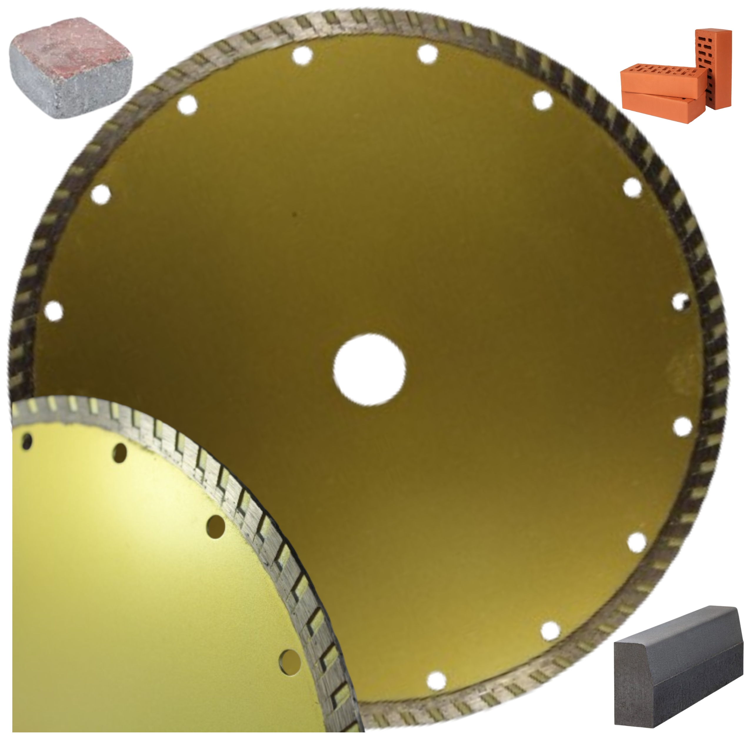 Diamantový Kotouč Na Řezání Betonu Kostky Cihly Kamene Slinuté Dlažby 350x32.0 mm