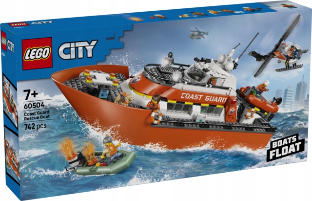 stavebnice Lego City 60504 Loď a vrtulník pobřežní stráže