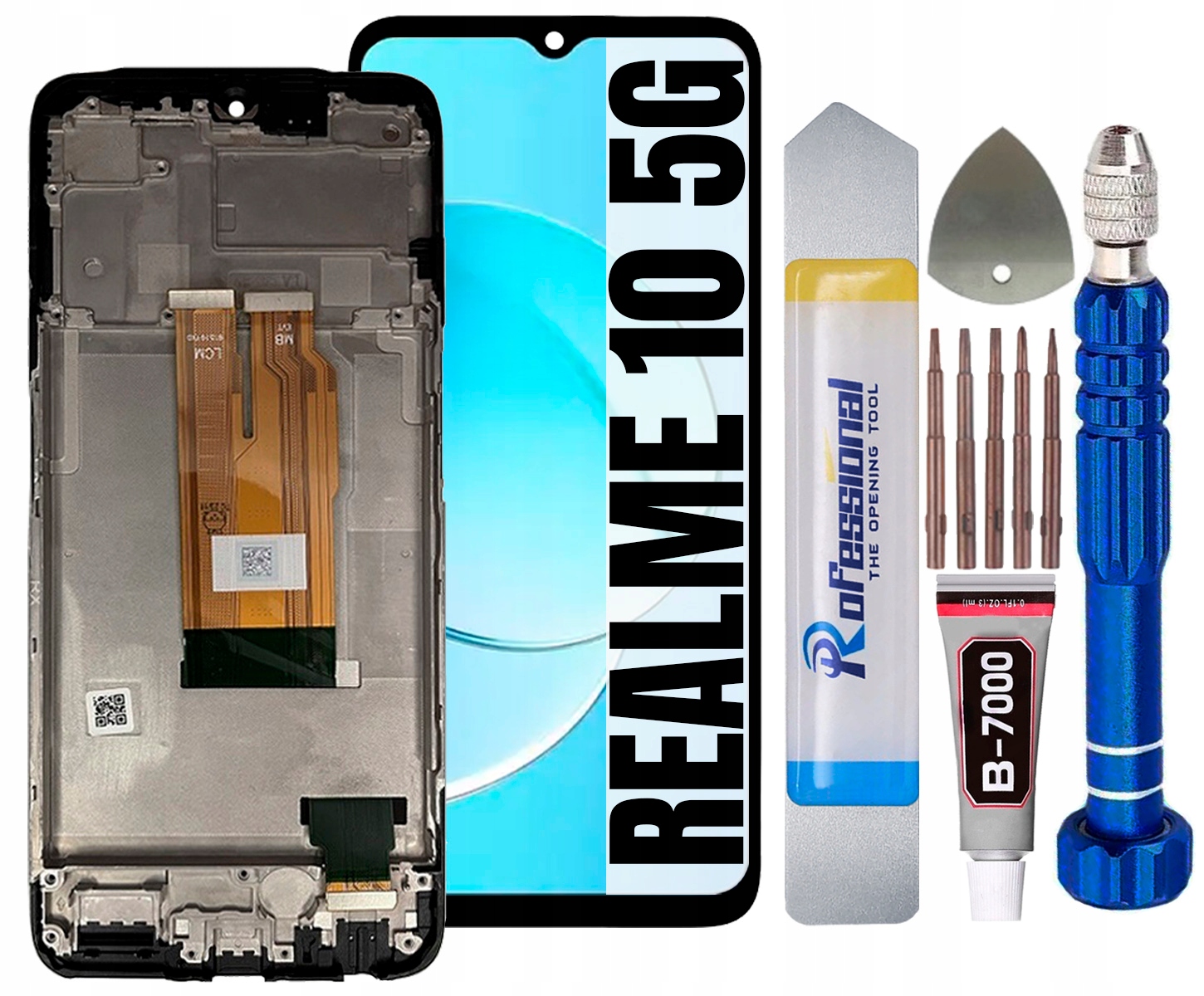 Displej Pro Oppo Realme 10 5G RMX3663 LCD Rámeček