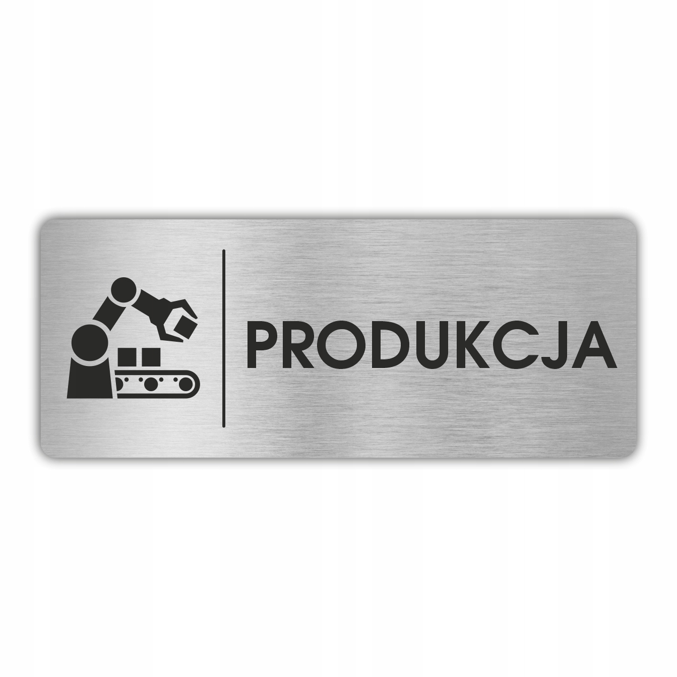 Tabliczka piktogram produkcja 20x8 cm