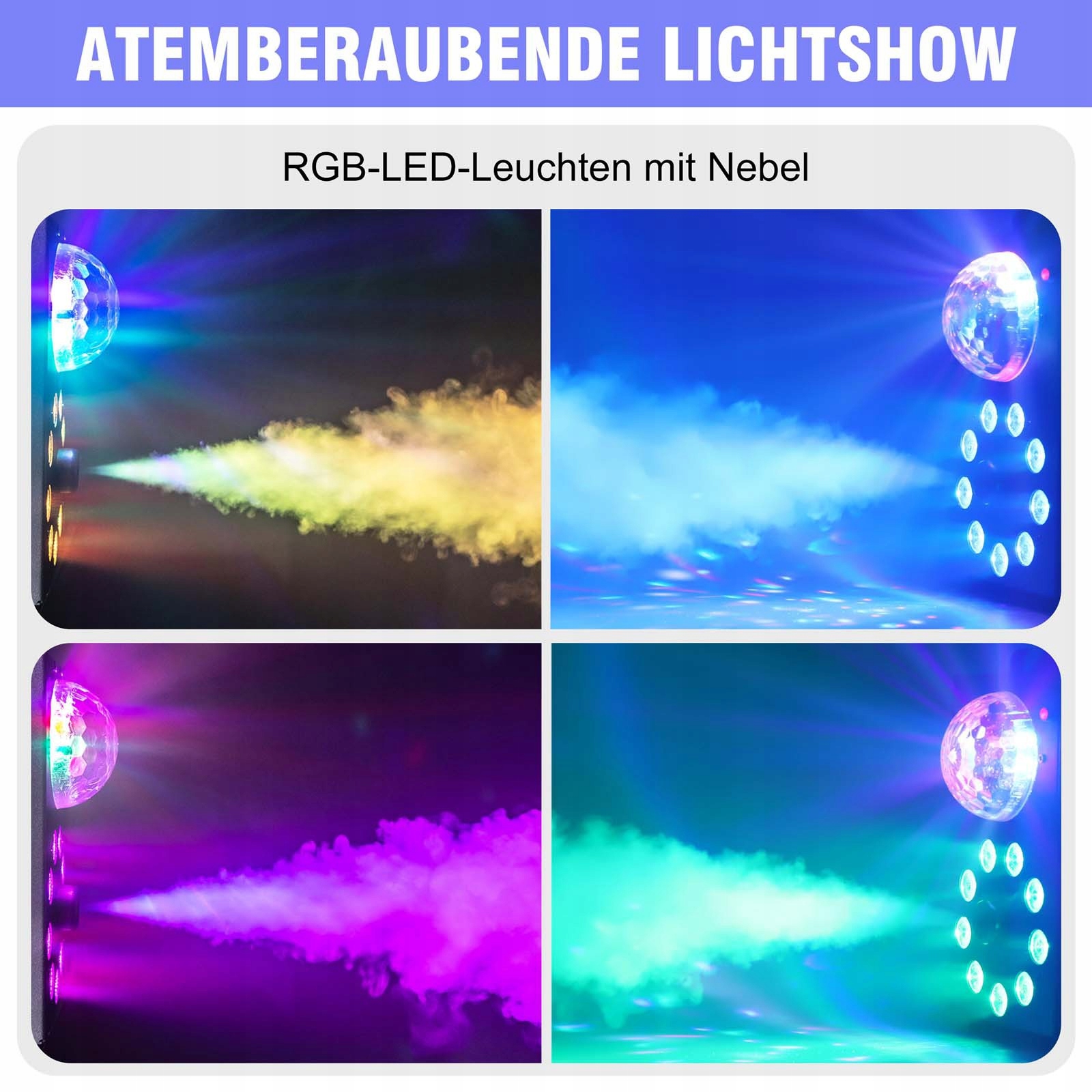 PROJEKTOR DYSKOTEKOWY KULA DISCO REFLEKTOR LED RGB Model Party Lights-fog machine