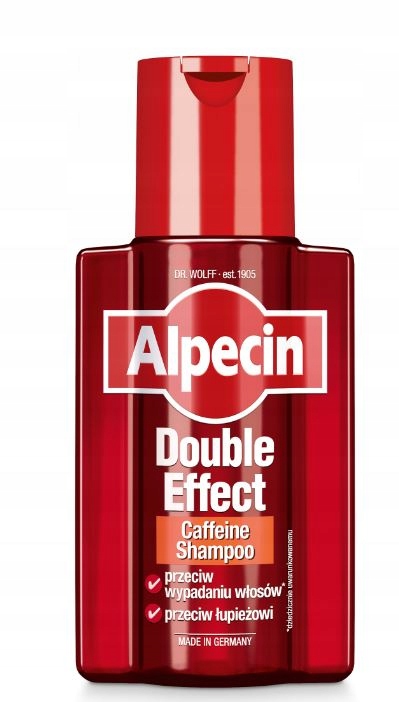 ALPECIN DOUBLE EFFECT CAFFEINE SZAMPON KOFEINOWY 200ML WYPADANIE