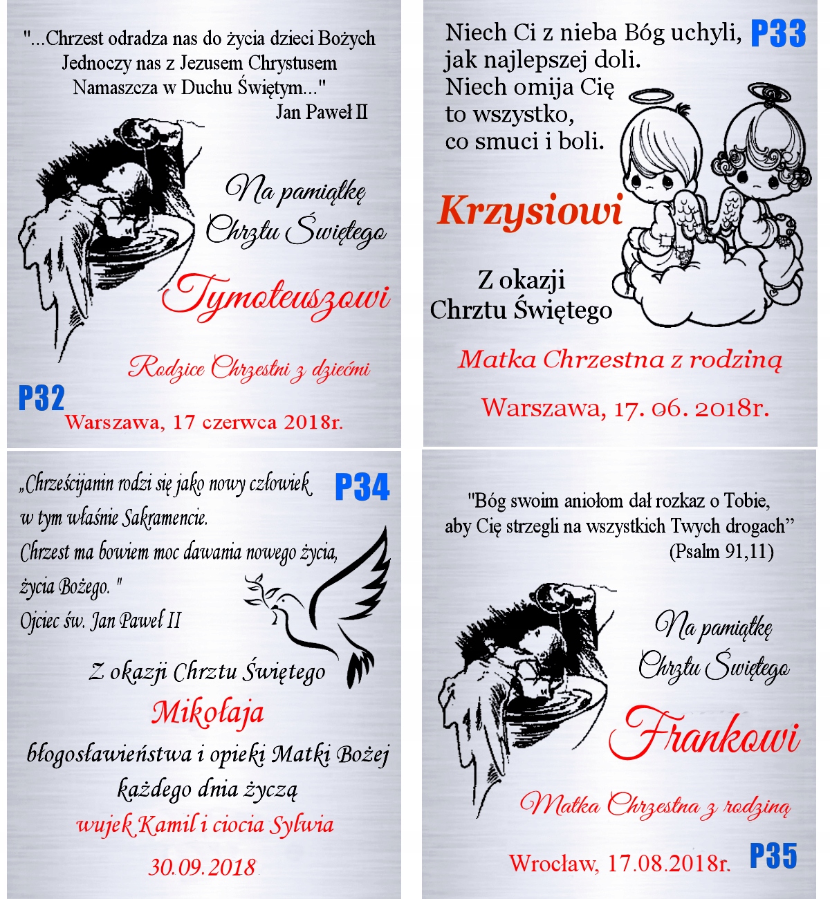 Srebrny Łańcuszek 925 Medalik Aniołek Róż Grawer Splot Inny splot