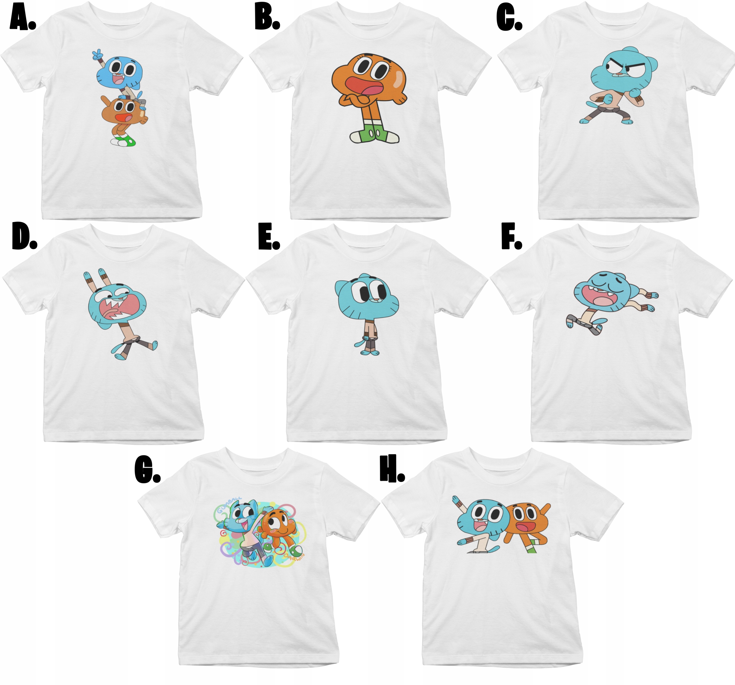 

Koszulka T-shirt Bawełna S Gumball Wiele Wzorów
