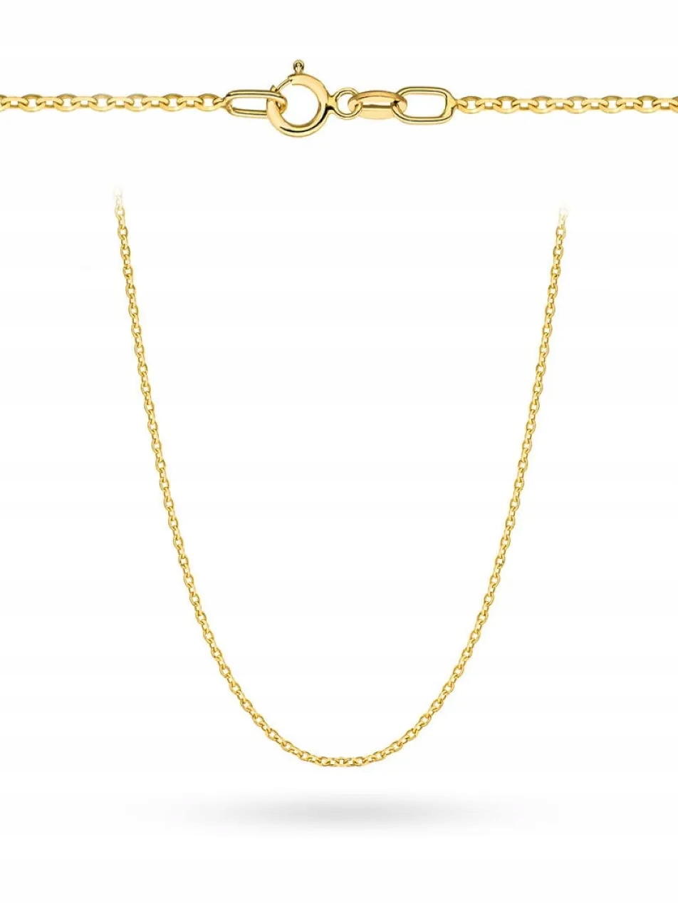 Řetízek zlatý 50 cm s diamantovou rolovou vazbou Zlato 585 1.45 g