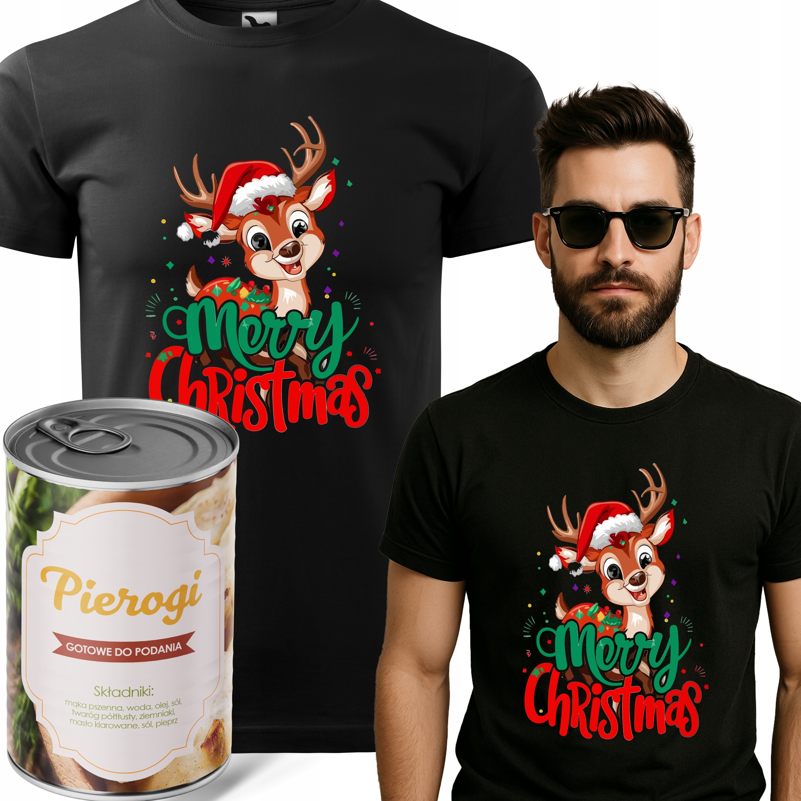 Pirohy Tričko V Plechovce KNEDlíků Vánoční Dárek XL