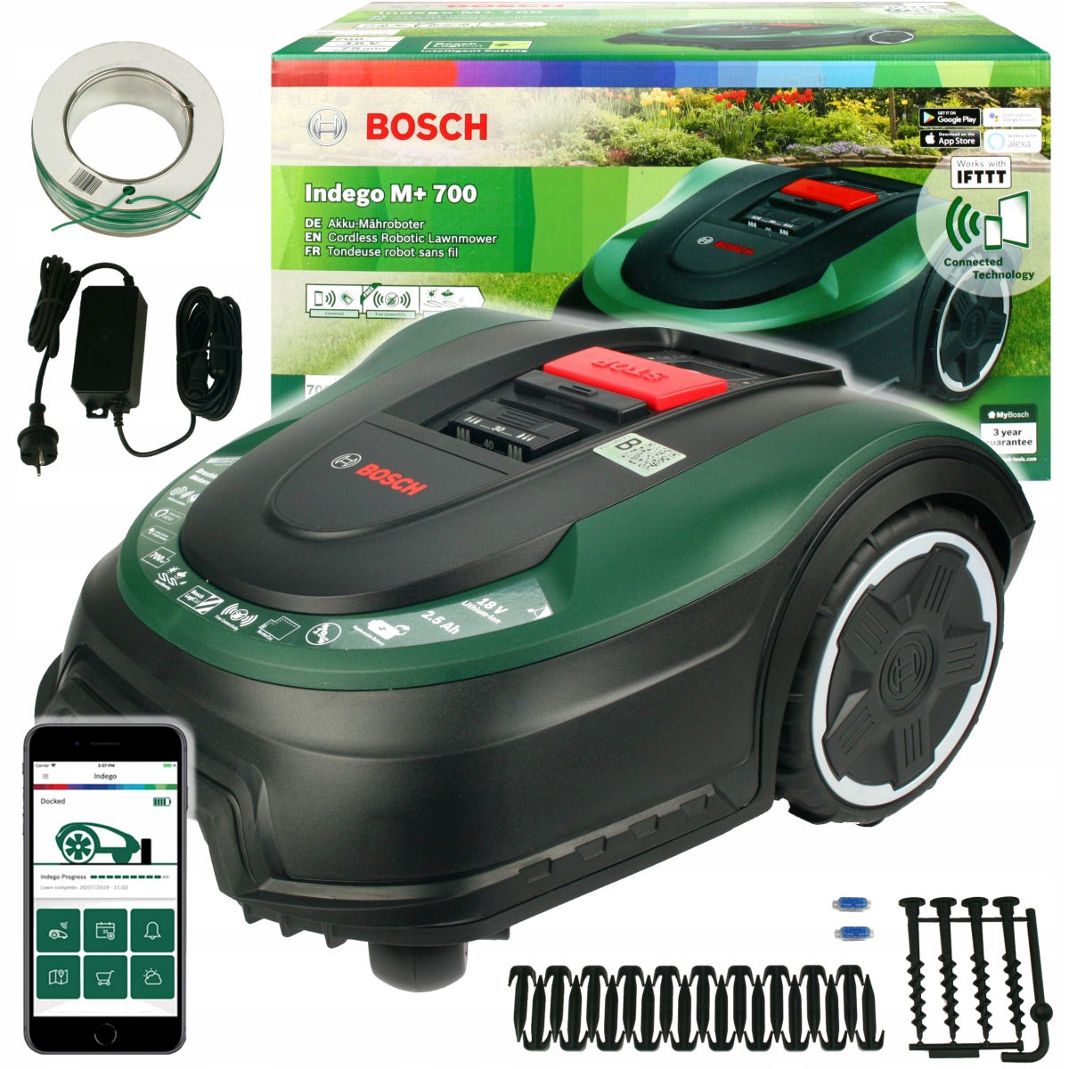 

Robot Koszący Indego M+ 700 Bosch Montaż Garaż