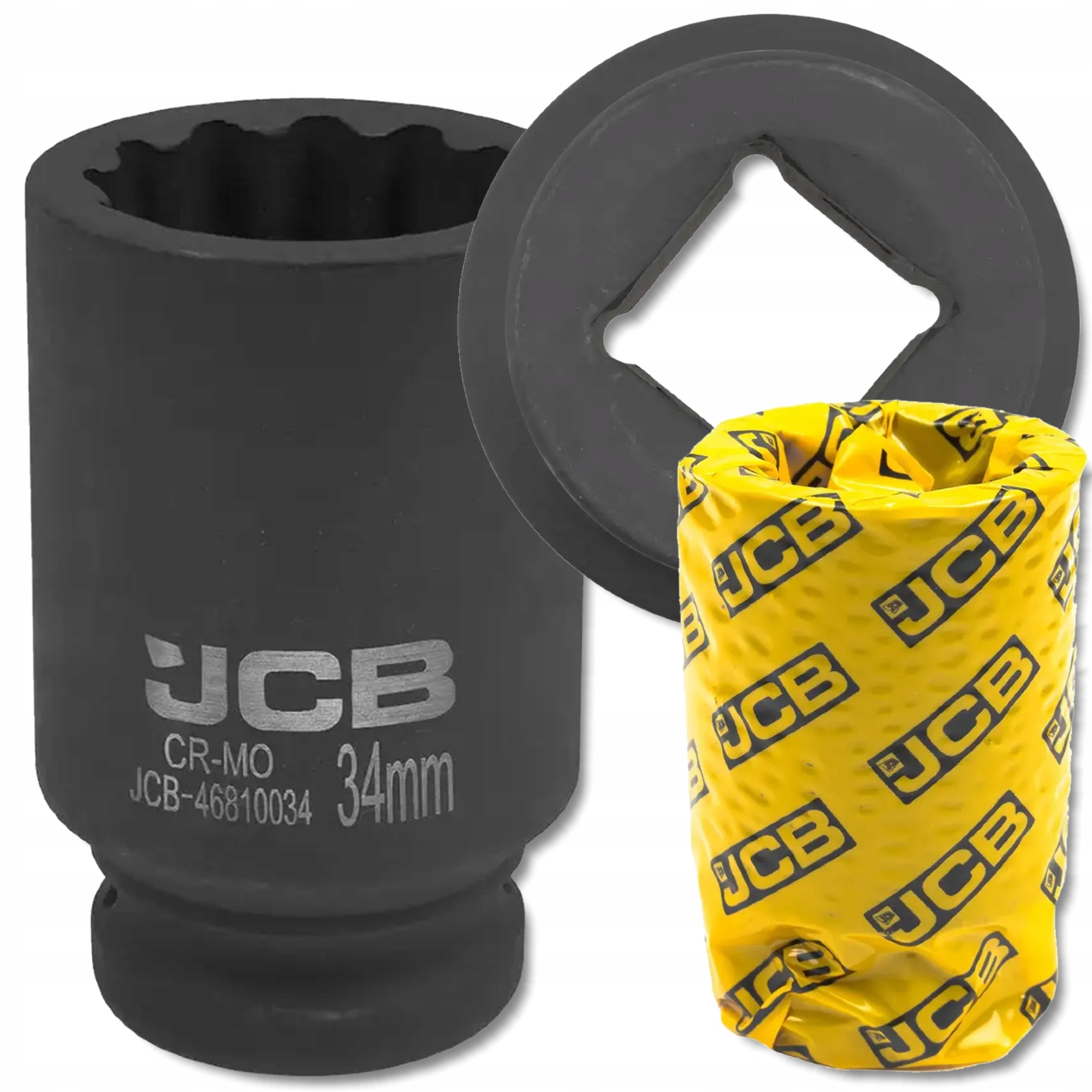 Nasadka udarowa głęboka 3/4" Cr-Mo 12-kątna klucz nasadowy 34 mm Jcb
