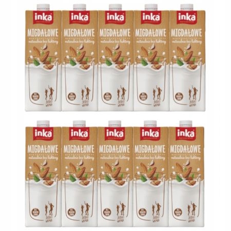 Levně Inka Mandlový Rostlinný Nápoj S Vápníkem Bez Přidaných Cukrů Vegan 10x1L