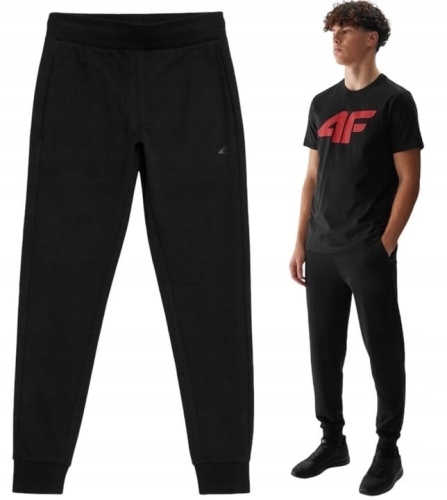 SPODNIE MĘSKIE 4F DRESOWE SPORTOWE DRESY NIEOCIEPLONE BAWEŁNA 3XL