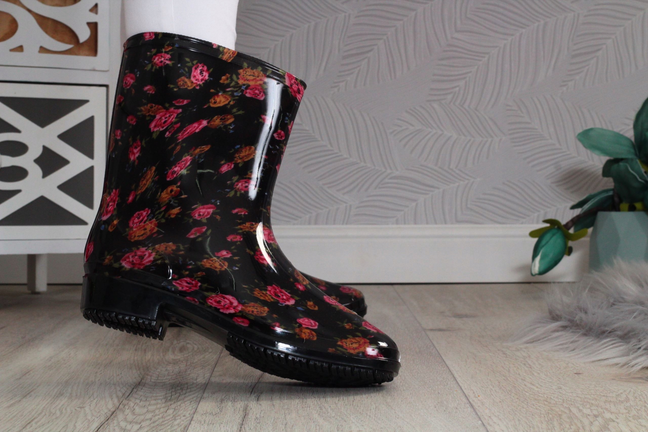 KALOSZE DAMKSIE ELEGANCKIE GUMIAKI WYSOKIE LEKKIE Rozmiar 38