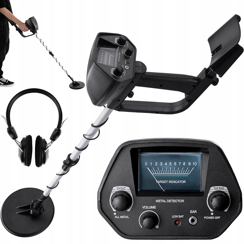 Detektor Kovů Citlivý Detektor Kovu Velký LCD Nastavitelná Délka 5.0 Khz