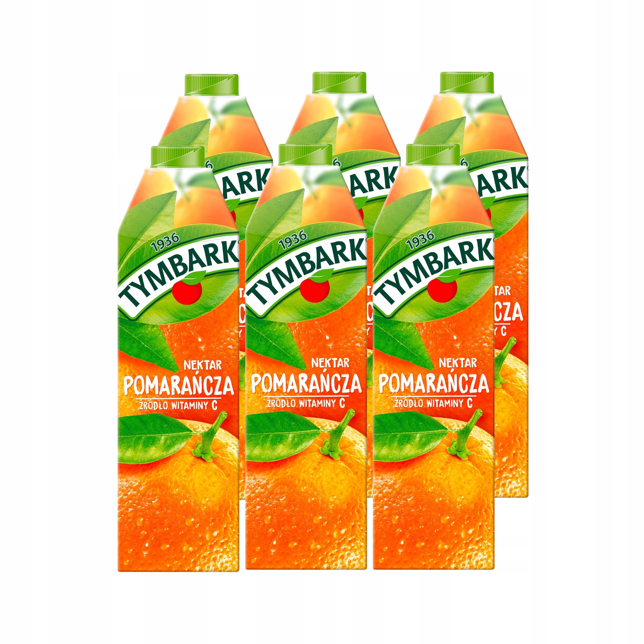 Tymbark Nektar Pomarańcza 6x1l