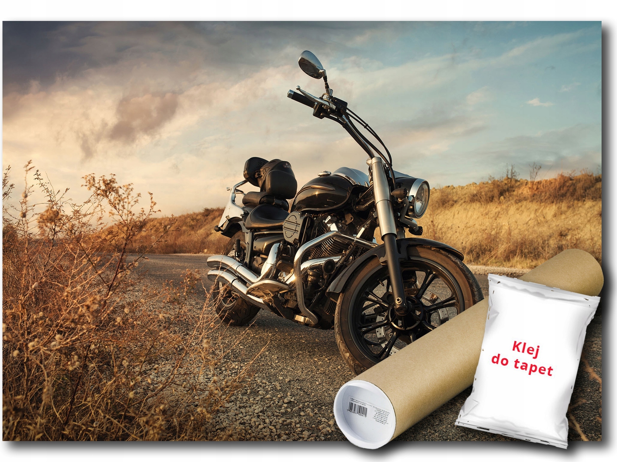 Vinylová Fototapeta Motocykel Cesta Jazda Cestovanie Vozidlo Pohľad 416x254