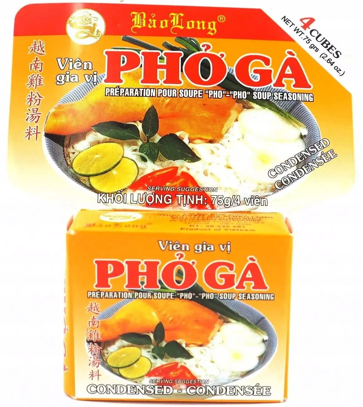 

Kostki Bulionowe Drobiowe Pho Ga 75g Bao Long