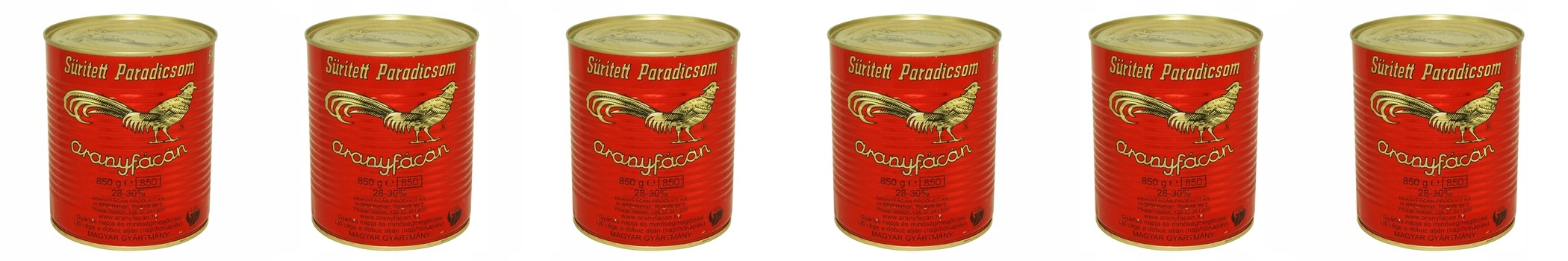 Levně 6 x 850 g Bažant Koncentrát rajčatový Aranyfacan